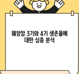 췌장암 3기와 4기 생존율에 대한 심층 분석