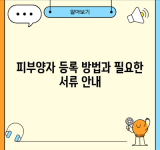 피부양자 등록 방법과 필요한 서류 안내