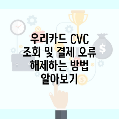 우리카드 CVC 조회 및 결제 오류 해제하는 방법 알아보기