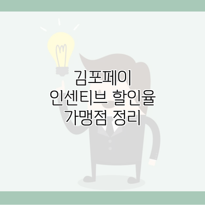 김포페이 인센티브 할인율 가맹점 정리