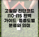 고혈압 진단코드 I10-I15 완벽 가이드 | 중증도별 분류와 의미