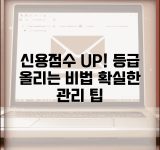 신용등급 올리는 방법 | 신용점수 향상 노하우와 관리 팁
