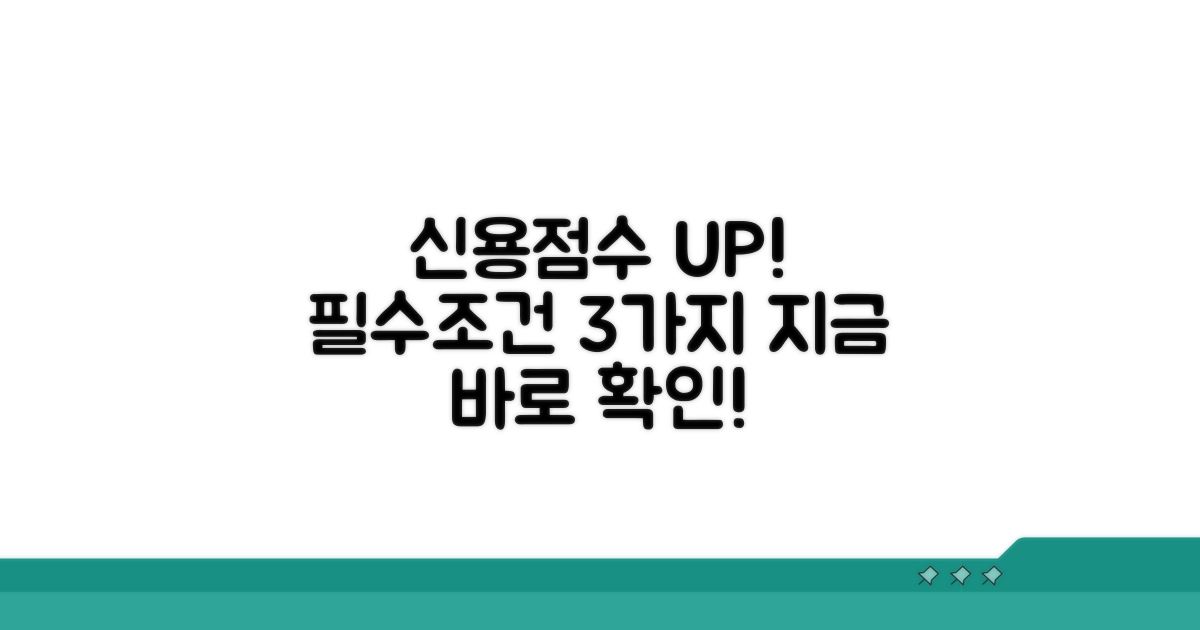 신용점수 올리는 필수 조건 3가지