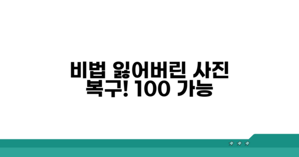 삭제된 사진 되찾는 비법 공개