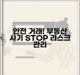 부동산 거래 대리인 위험 관리 | 사기 방지 및 안전 거래 전략