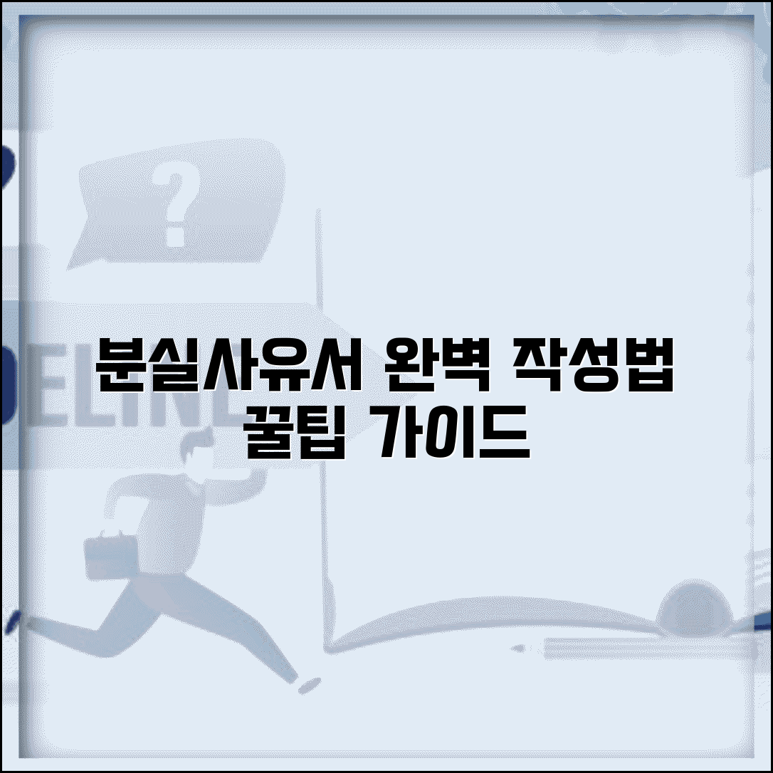 분실사유서양식 작성법 제출 방법 | 분실사유서 완벽 작성 가이드