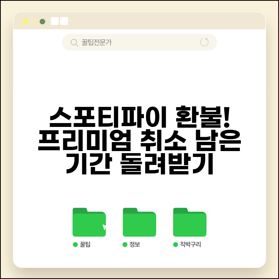 스포티파이 환불받는법 음악 스트리밍 | 프리미엄 구독 취소와 남은 기간 환불 받기