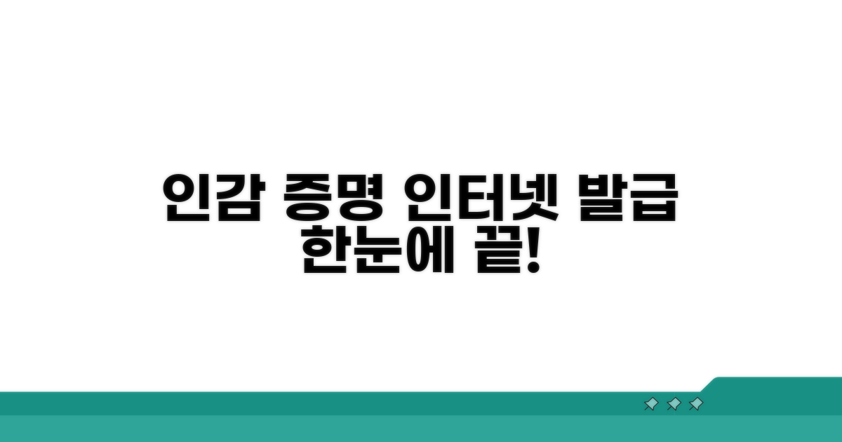 인감증명서 인터넷 발급 절차 한눈에
