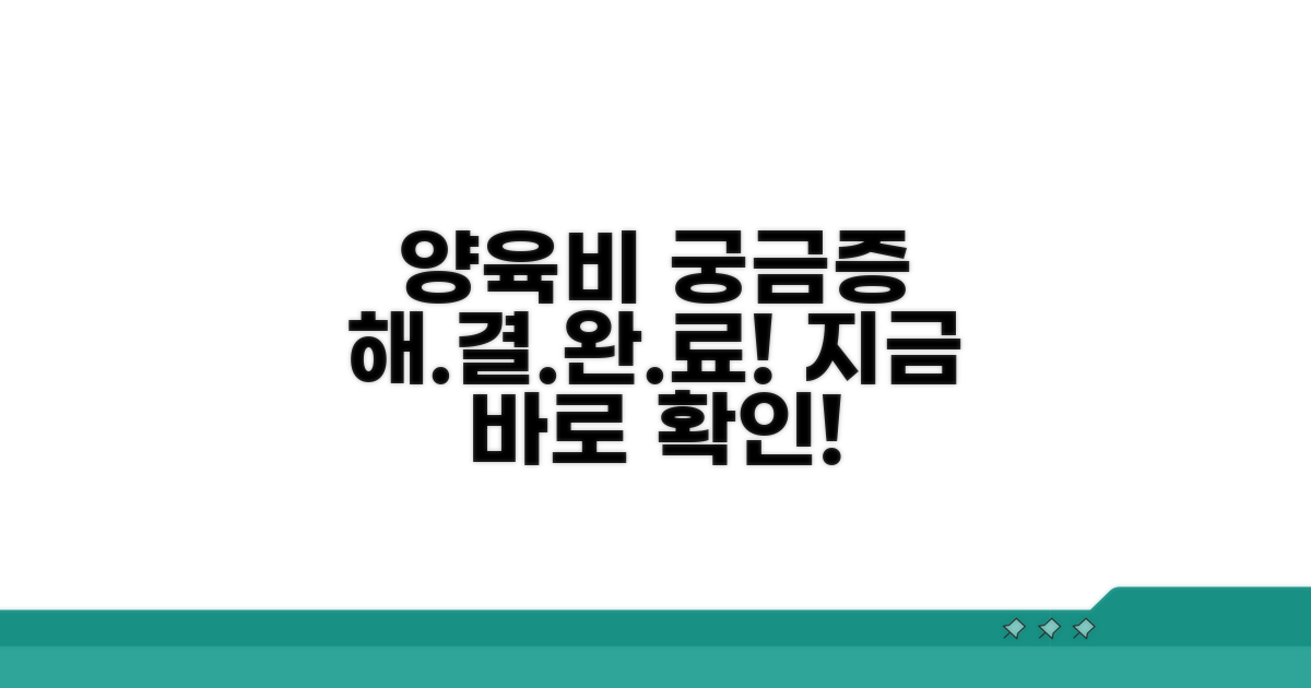양육비 지급 관련 궁금증 해소