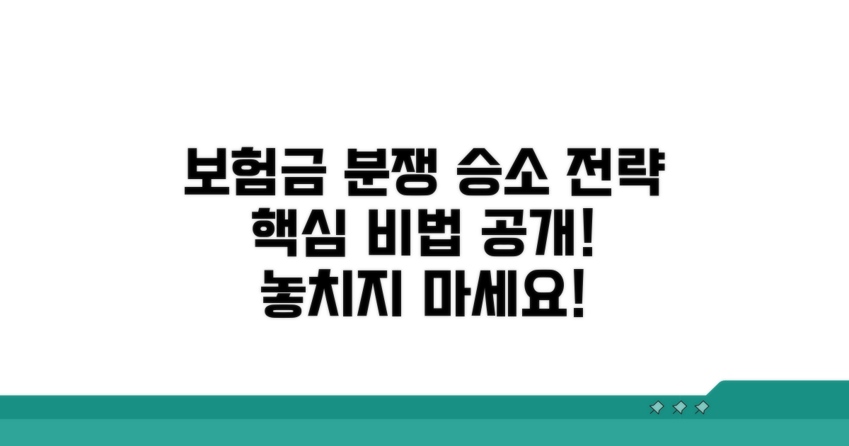 보험금 분쟁, 승소를 위한 핵심 전략