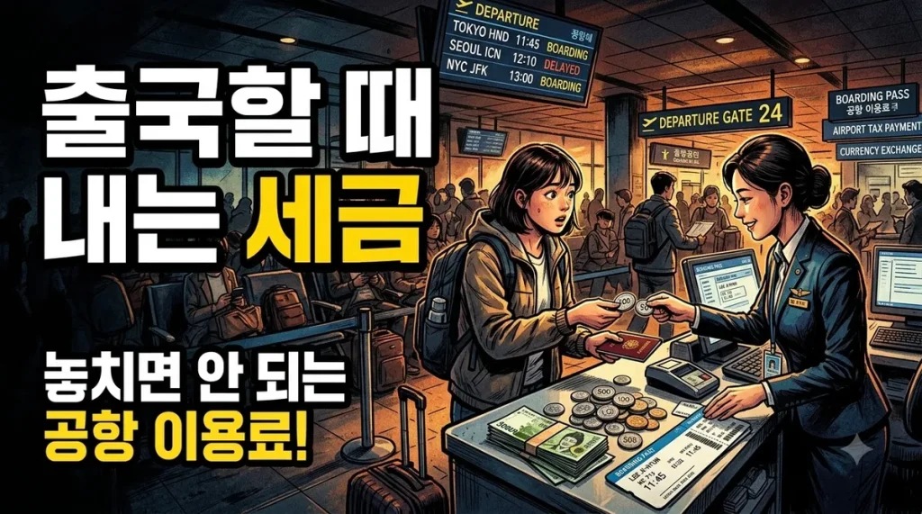 일본 출국세 안내 이미지