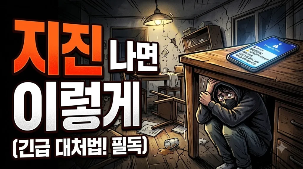일본 지진 재해 안내 이미지