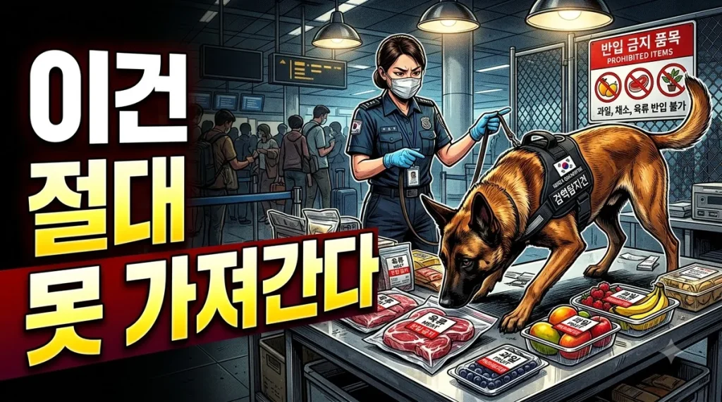 일본 반입 검역 안내 이미지