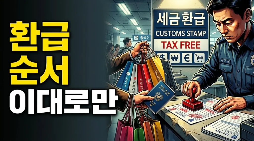 일본 면세 환급 절차 안내 이미지