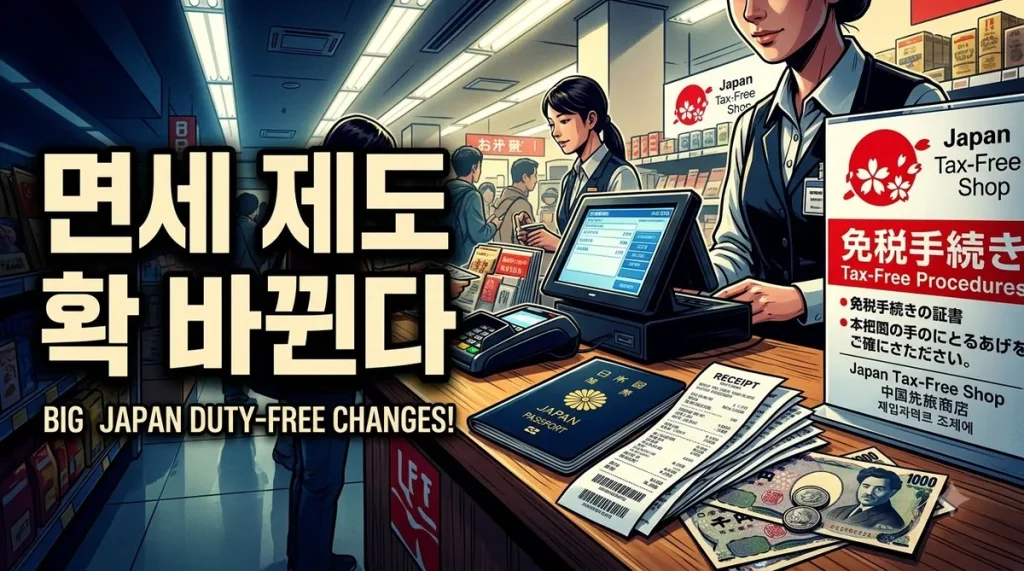 일본 면세 제도 개편 2026 안내 이미지