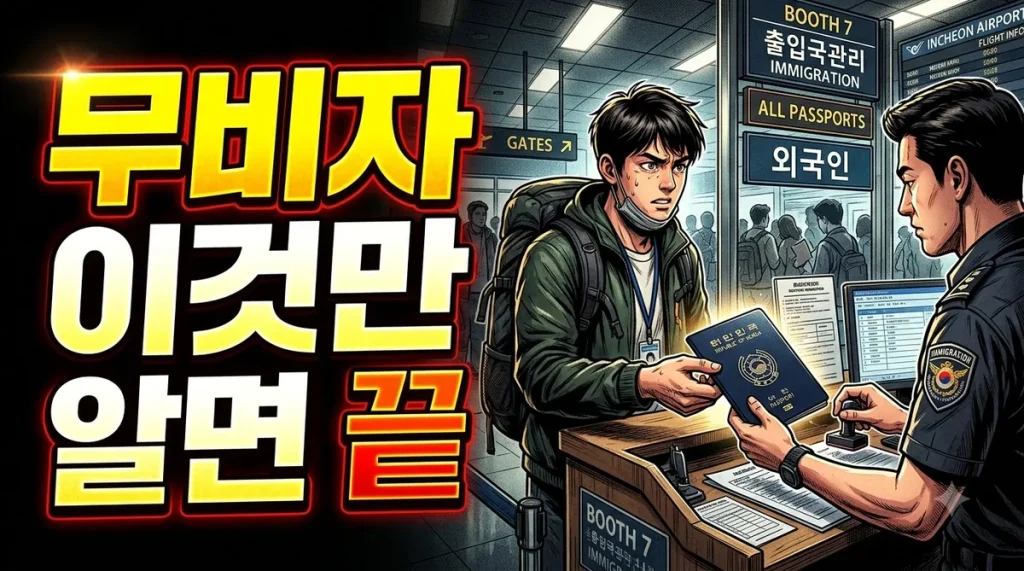 일본 무비자 입국 안내 이미지