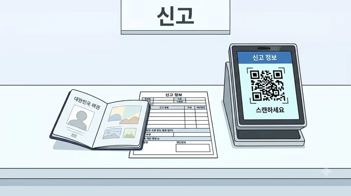일본 세관 휴대품 신고서 — 전원 제출과 전자신고 전환