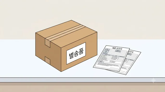 일본 별송품 신고 — 여행지에서 부친 짐을 면세받는 조건