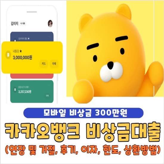 카카오뱅크 비상금대출 연장