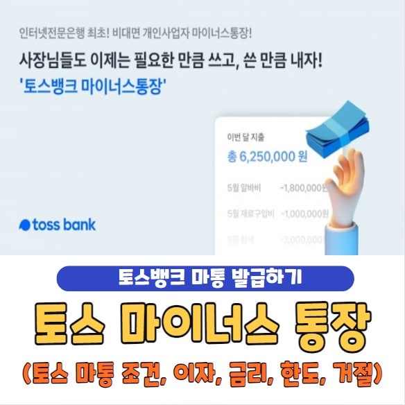 토스뱅크 마이너스통장