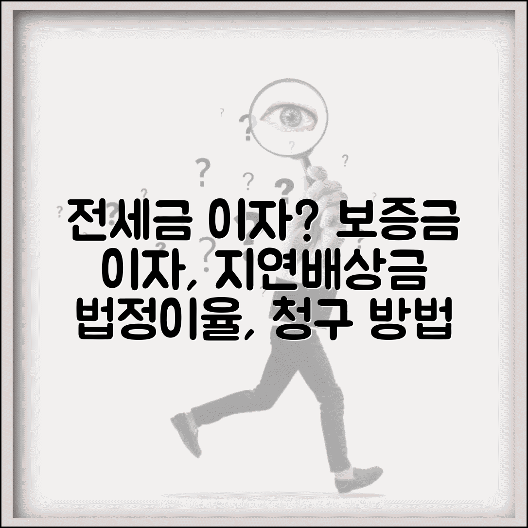 전세보증금 받을 때 이자도 함께 받을 수 있나요 | 보증금 이자 | 지연배상금 | 법정이율 | 청구 방법 | 계산