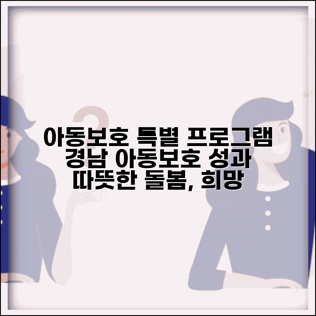 경남 아동보호전문기관 지역 특성 | 경상남도 아동보호 서비스 특화 프로그램과 성과