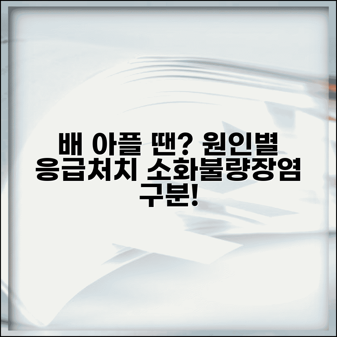 배아플때 원인별 대처법 | 복통 소화불량 장염 증상 구분하고 응급처치하는 방법