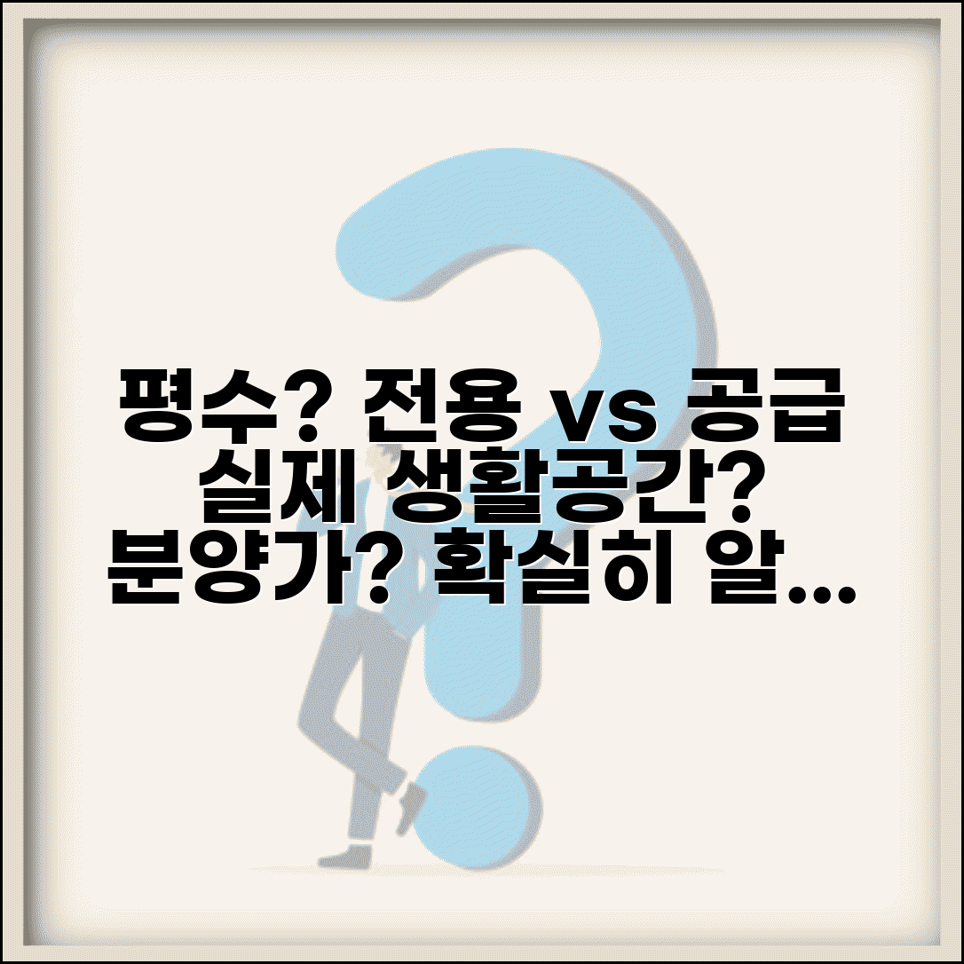 평수 전용면적 vs 공급면적 | 실제 생활공간과 분양가 계산 차이