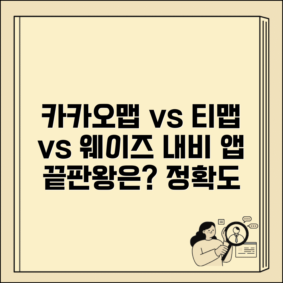내비게이션 앱 추천 카카오맵 티맵 웨이즈 | 길찾기 네비 앱 정확도 비교