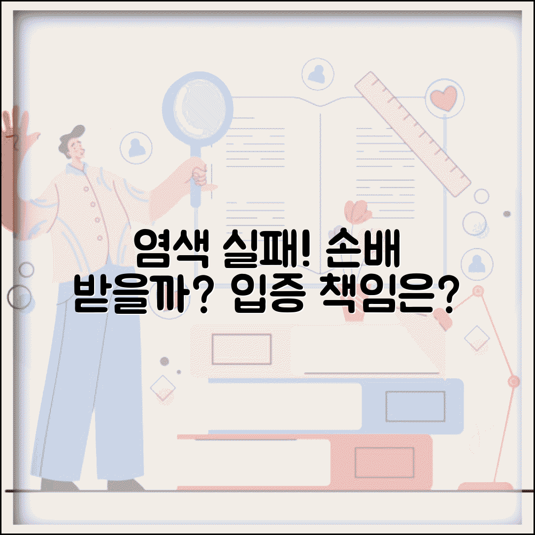 미용실에서 염색 실패했다고 손배 요구할때 | 과실 입증 부담