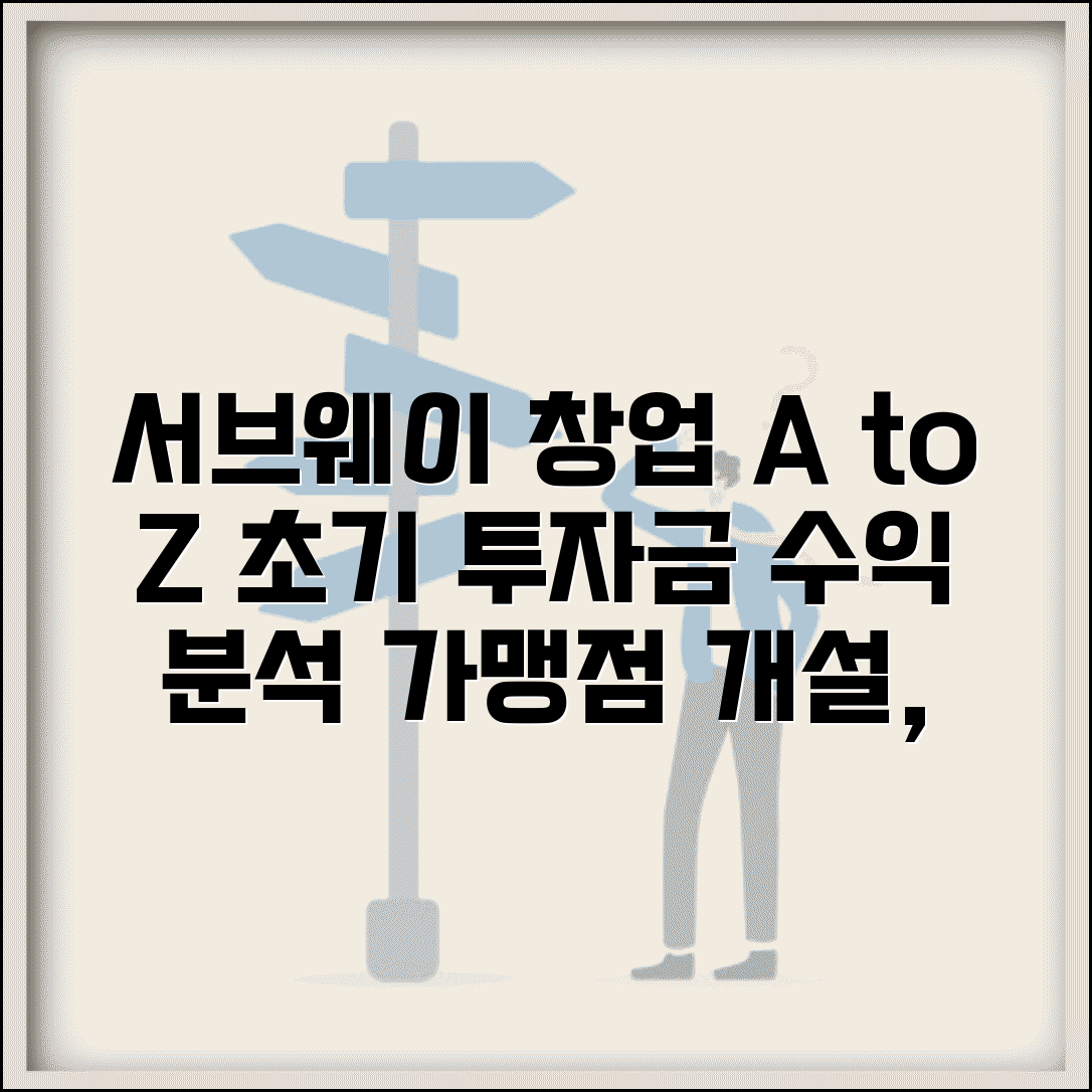 서브웨이 가맹점 개설 비용 및 절차 | 초기 투자금 및 수익 분석
