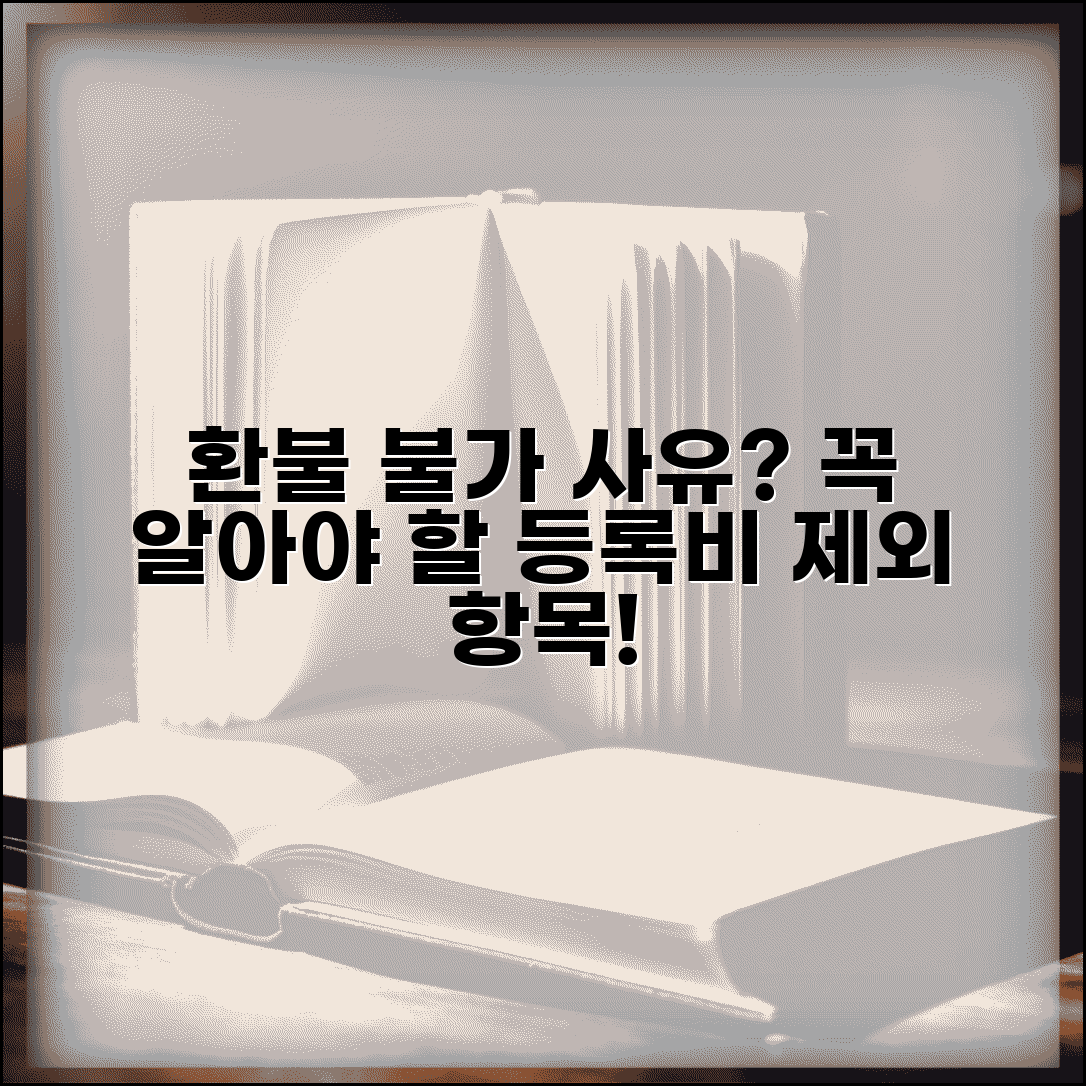 학원 등록비 환불 불가 사유 | 학원 등록비 환불 제외 항목