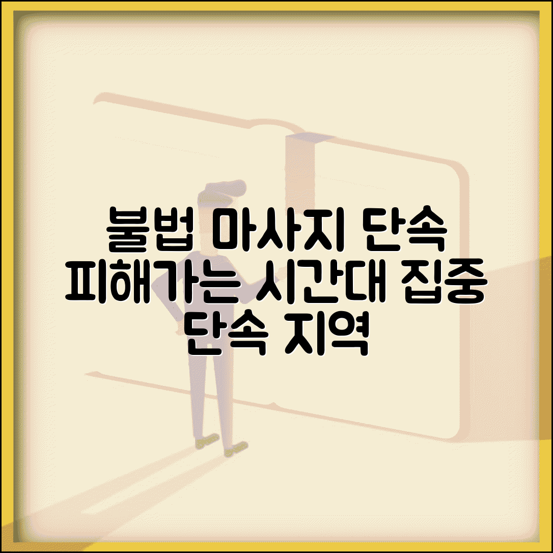 마사지 단속시간대 불법 업소 | 불법 마사지 업소 단속 시간과 집중 단속 지역