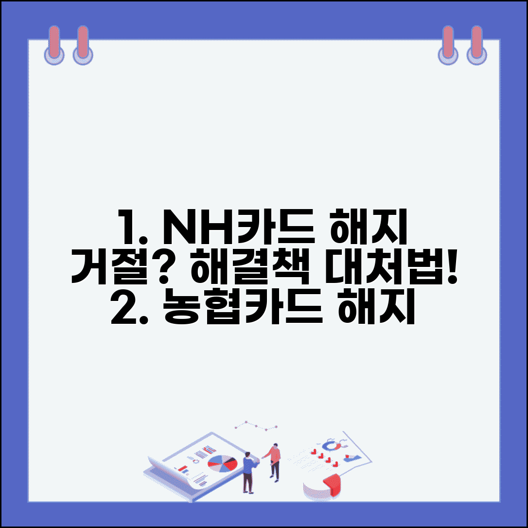 농협카드 해지 거절 사유와 해결책 | NH카드 해지 안될 때 대처법
