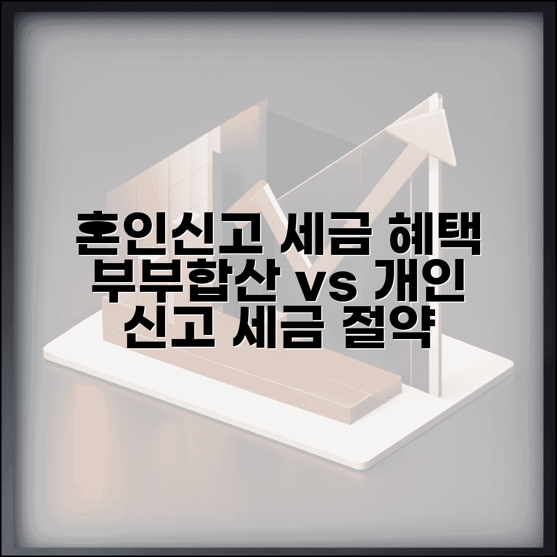 혼인신고 세금 혜택 | 부부합산 vs 개별신고 선택과 세금 절약 효과
