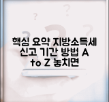 지방소득세 신고방법 지방세청 | 지방소득세 신고 기간과 방법