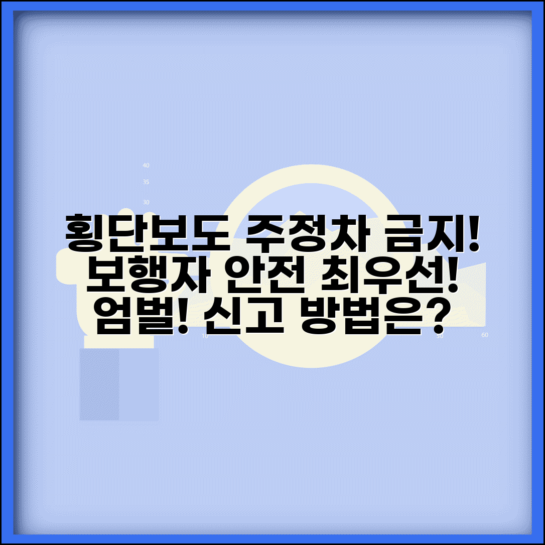 횡단보도 주정차위반 가중 처벌 | 보행자 안전 위협하는 횡단보도 주정차 엄벌, 처벌 기준 및 신고 방법은?