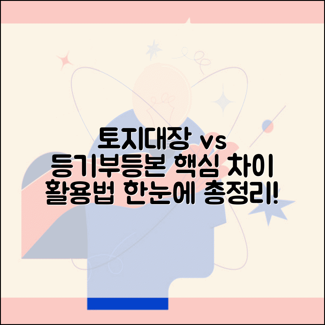 토지대장 등기부등본 차이 | 비교, 활용법, 차이점 총정리