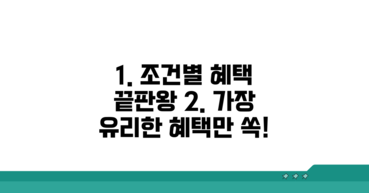 조건별 혜택 비교 완전정리