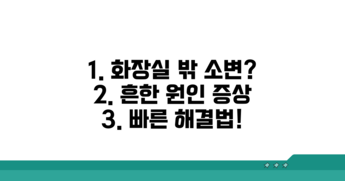 화장실 밖 소변 원인과 증상