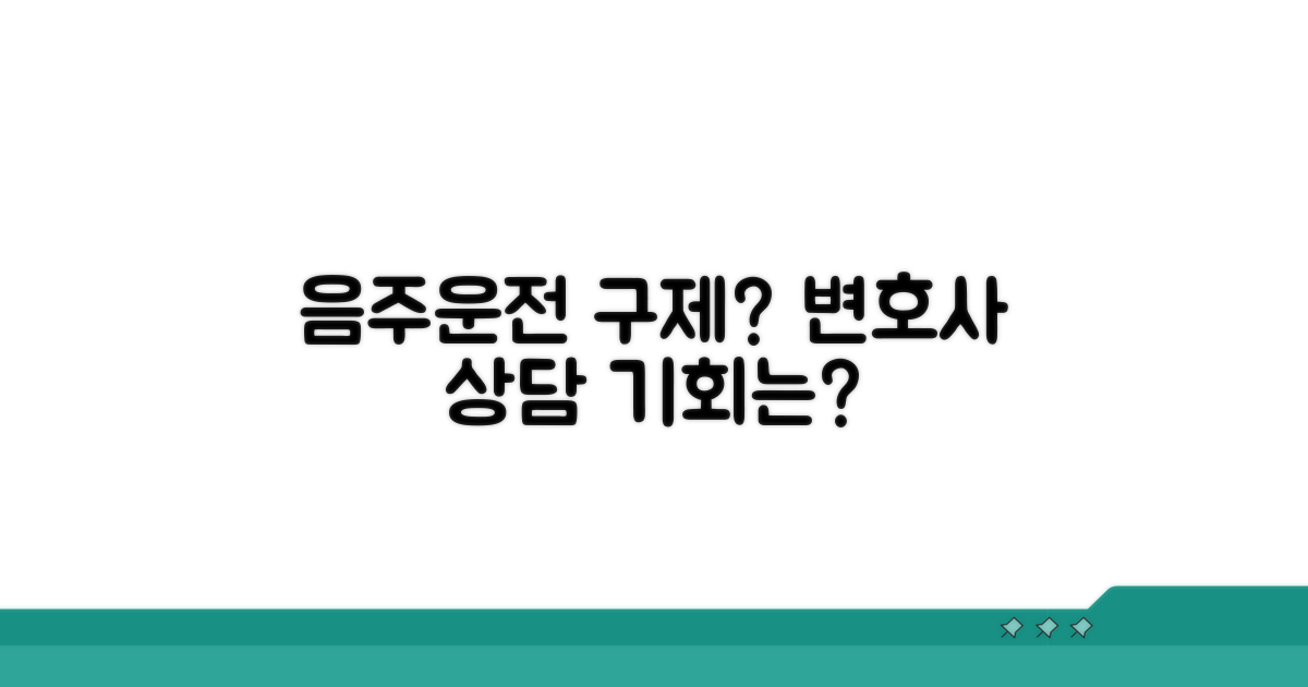 구제 가능성은? 음주운전 변호사 상담
