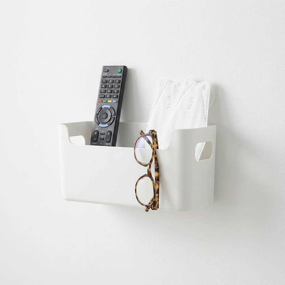 벽걸이 수납함 1+1 무타공 다용도 싱크대 하부장 붙이는 소품 정리함 상세 이미지 1