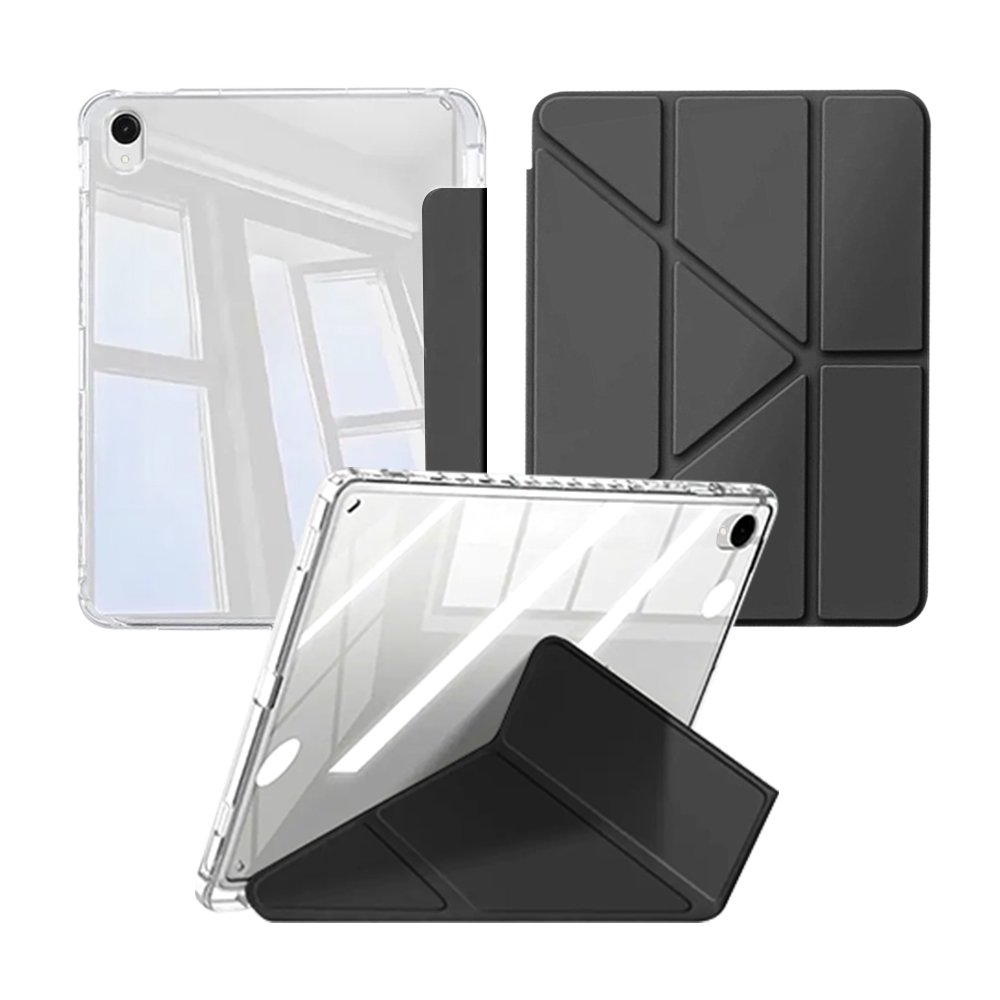 갤럭시탭 S11 케이스 투명 커버 S펜수납 Y형 블랙, 탭 S11 상세 이미지 1