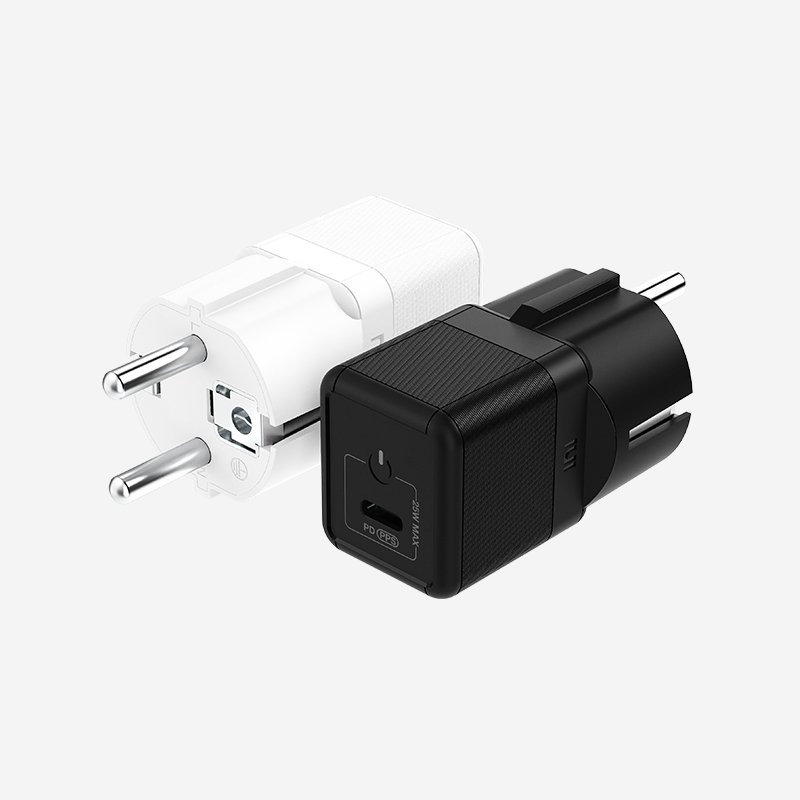 USB PD 25W PPS GaN 접지 초고속 미니 충전기 GM110 화이트 상세 이미지 1