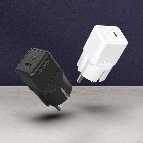 USB PD 25W PPS GaN 접지 초고속 미니 충전기 GM110 화이트 상세 이미지 2