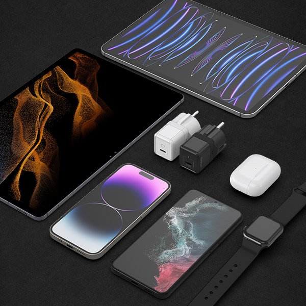 USB PD 25W PPS GaN 접지 초고속 미니 충전기 GM110 화이트 상세 이미지 1