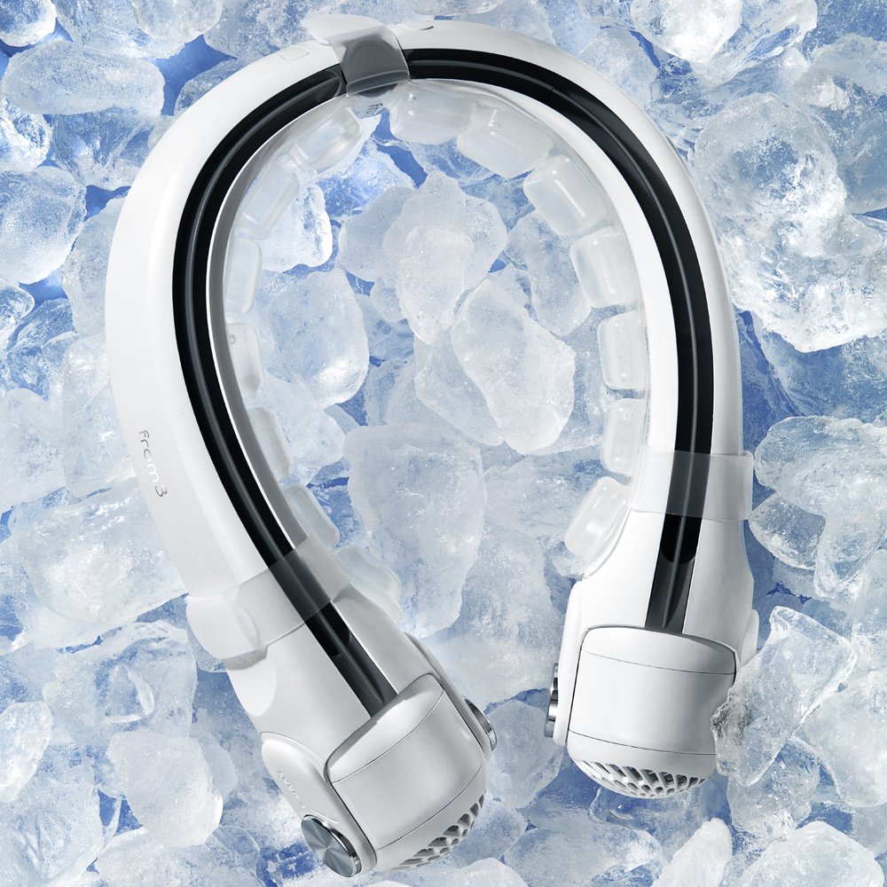 프롬비 휴대용 무선 터보 넥밴드 넥쿨러 선풍기 FG258 넥풍기 오션네이비 상세 이미지 2