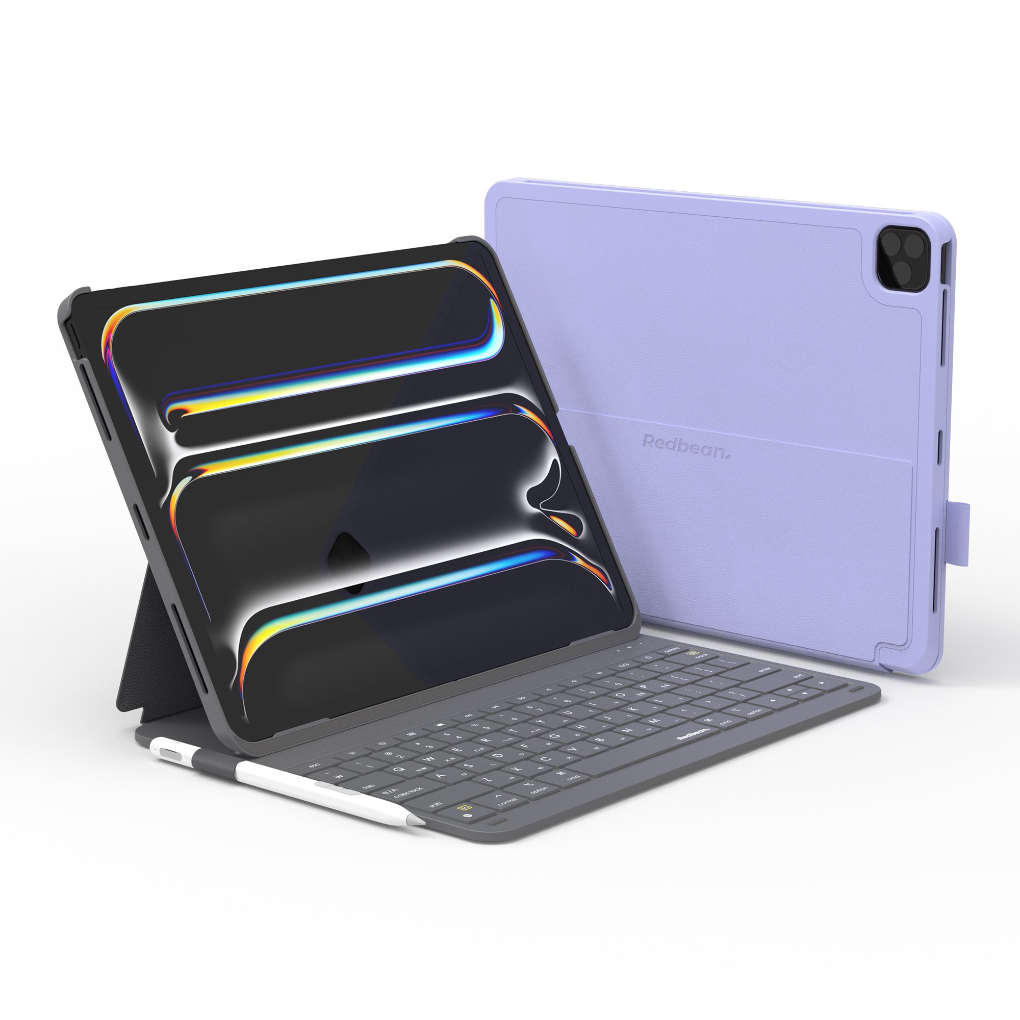 레드빈 아이패드 키보드케이스 커버 매직키보드 퍼플, 아이패드 A16 27.6cm(11인치) 11세대 상세 이미지 1