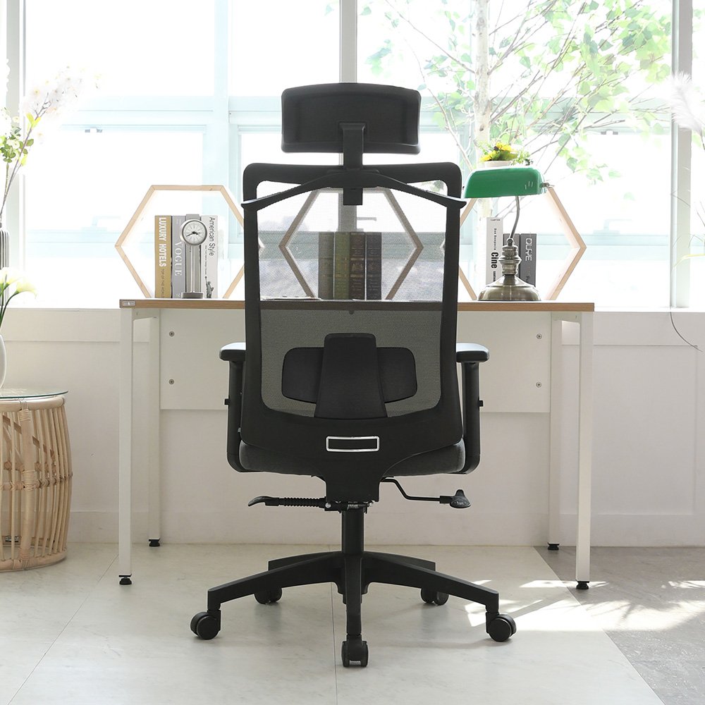 린백 LB31HB 블랙바디 헤드형 사무용 컴퓨터 책상의자 상세 이미지 2