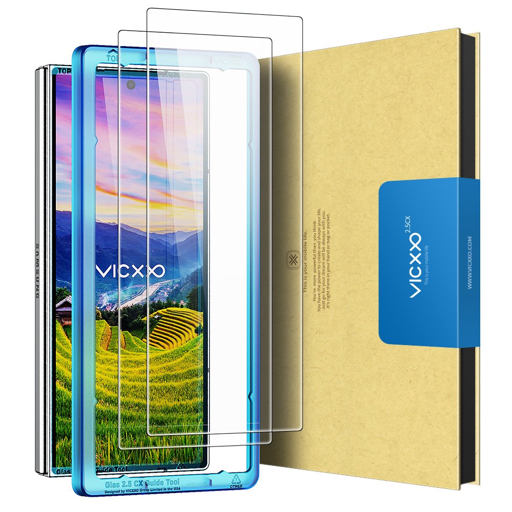 빅쏘 2.5CX 지문인식 강화유리 액정보호필름 갤럭시Z 폴드6, 2매입 상세 이미지 1